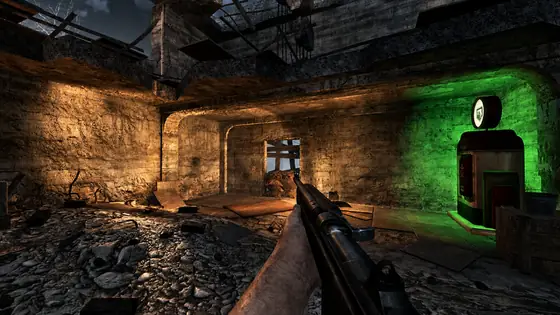 Nacht der Untoten First Room seen from the player, Call of Duty Black Ops Zombies gameplay screenshot