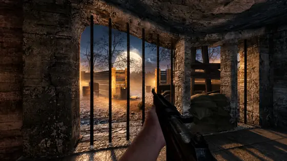 Nacht der Untoten First Room seen from the player, Call of Duty Black Ops Zombies gameplay screenshot