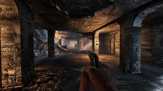 Nacht der Untoten First Room seen from the player, Call of Duty Black Ops Zombies gameplay screenshot