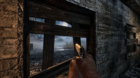 Nacht der Untoten First Room seen from the player, Call of Duty Black Ops Zombies gameplay screenshot