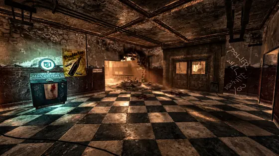Verrückt First Room, the spawn room of Verrückt on Call of Duty Black Ops Zombies