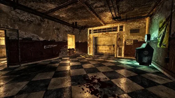 Verrückt First Room, the spawn room of Verrückt on Call of Duty Black Ops Zombies