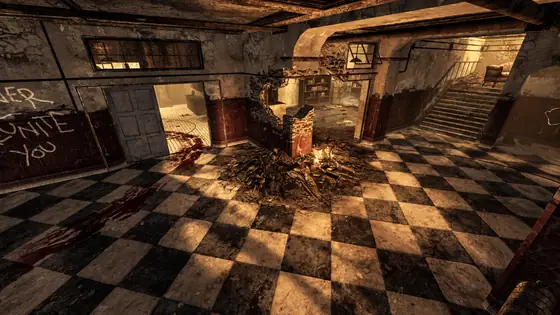 Verrückt First Room, the spawn room of Verrückt on Call of Duty Black Ops Zombies