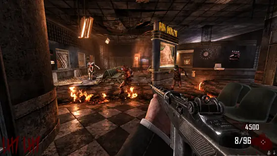 Depot First Room seen from the player, Call of Duty Black Ops II Zombies gameplay screenshot