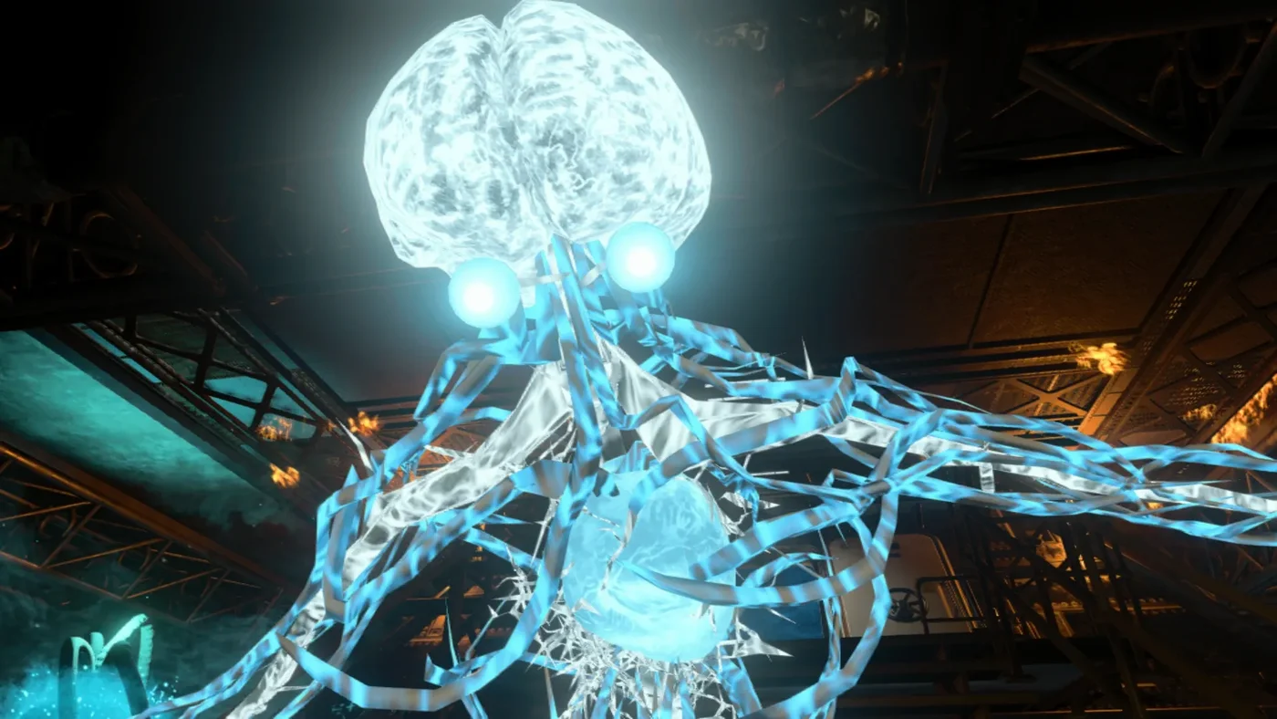 The Avogadro, a figure of blue electricity, Alpha Omega, Call of Duty Black Ops 4 Zombies