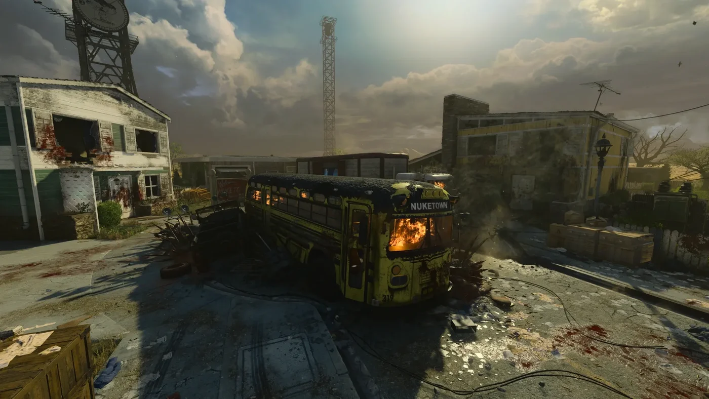 The Cul-de-sac with its yellow bus, Alpha Omega, Call of Duty Black Ops 4 Zombies