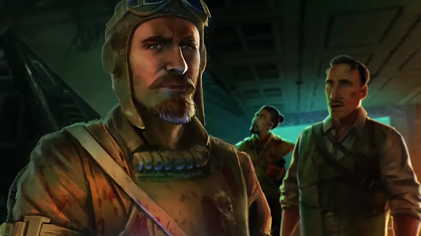 Primis Nikolai in the garage after the nuclear blast, ending cutscene, Alpha Omega, Call of Duty Black Ops 4 Zombies