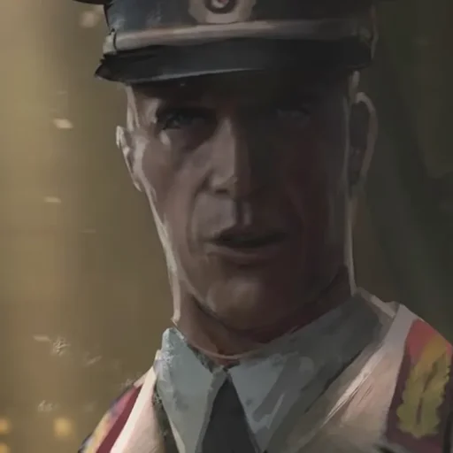 Ultimis Richtofen in his officer cap, ending cutscene, Alpha Omega, Call of Duty Black Ops 4 Zombies
