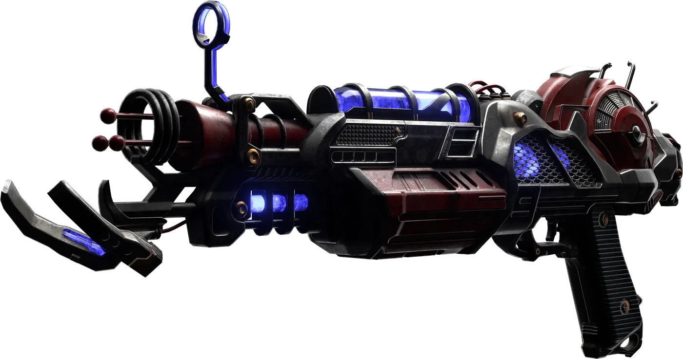 Ray Gun Mark II-X with blue cells, render, Alpha Omega, Call of Duty Black Ops 4 Zombies