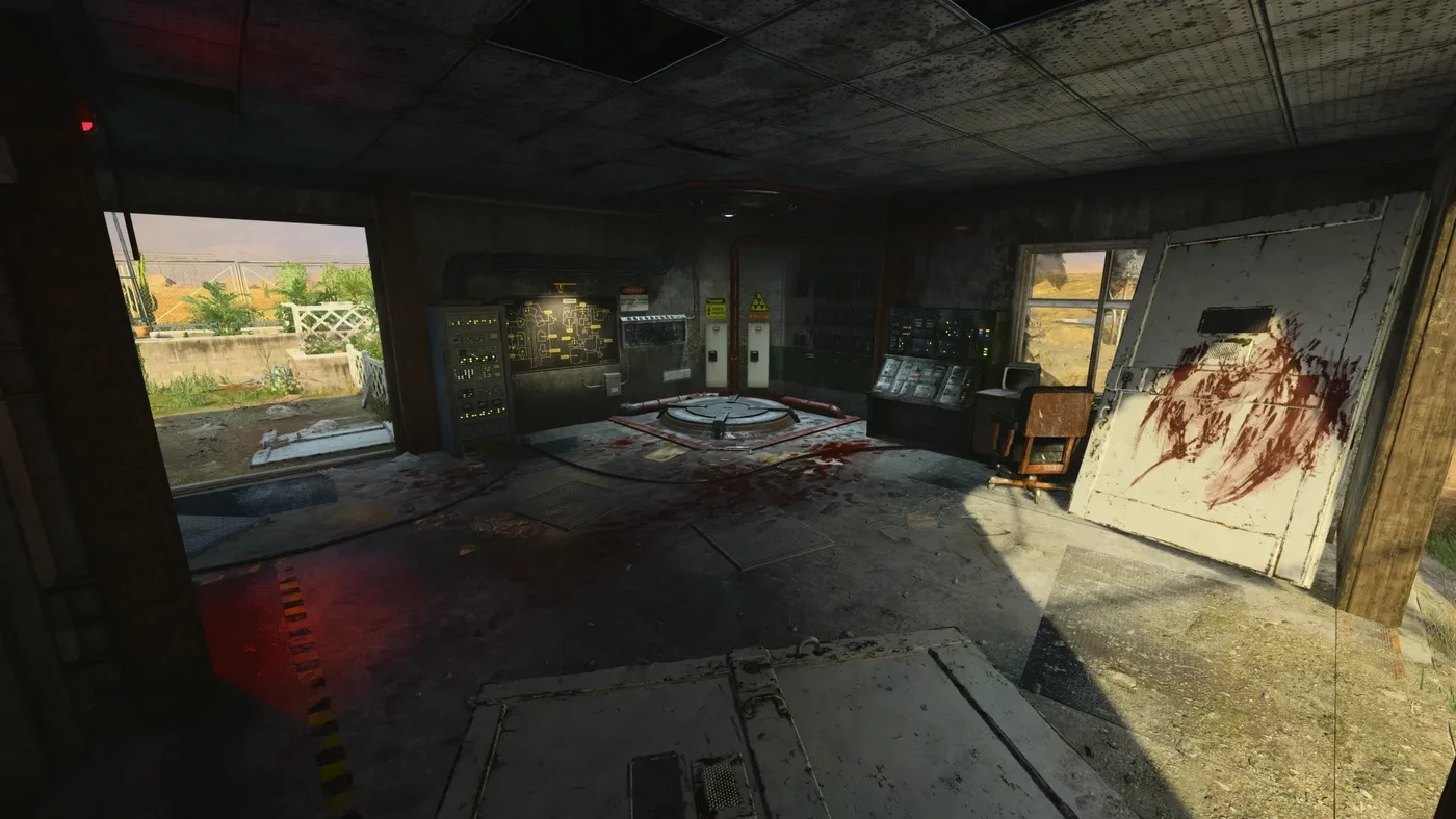A room of Solitary with a window open on the town, Alpha Omega, Call of Duty Black Ops 4 Zombies