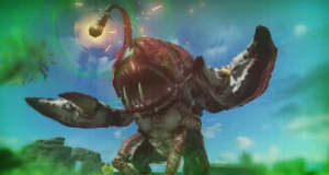 Crog-Zilla rising from the sea with its glowing lure, achievement image, Attack of the Radioactive Thing, Call of Duty Infinite Warfare Zombies