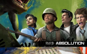 The four actors in their 1950s costumes, key art of the Absolution DLC pack, Attack of the Radioactive Thing, Call of Duty Infinite Warfare Zombies