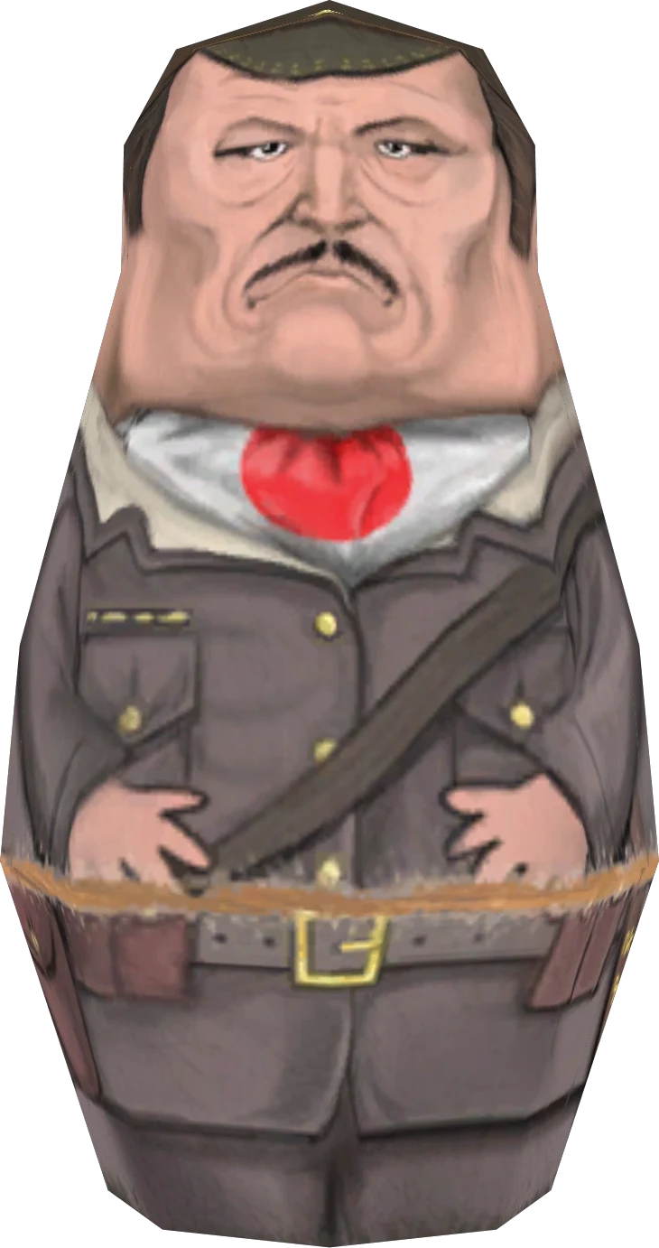 Takeo Masaki's Matryoshka doll, model render, Call of Duty Black Ops Zombies