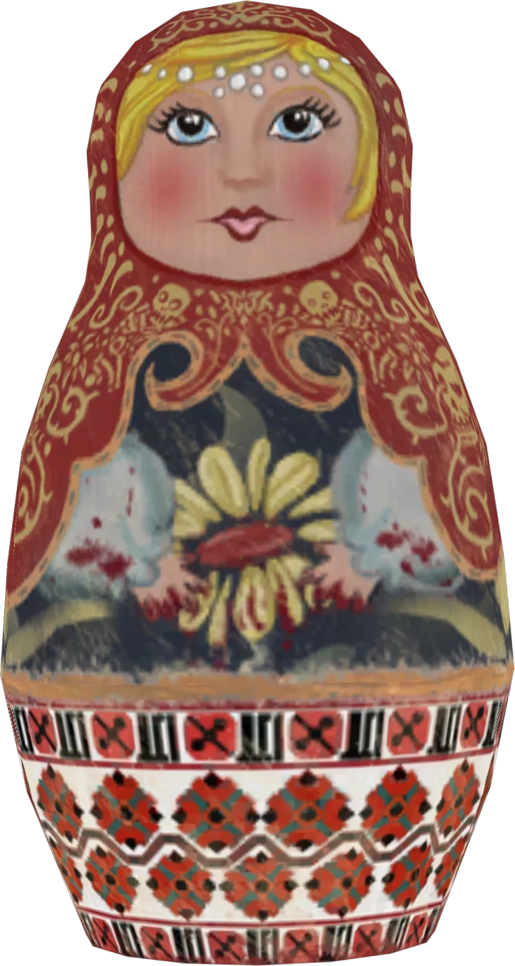 Matryoshka Doll grenade, model render, Call of Duty Black Ops Zombies