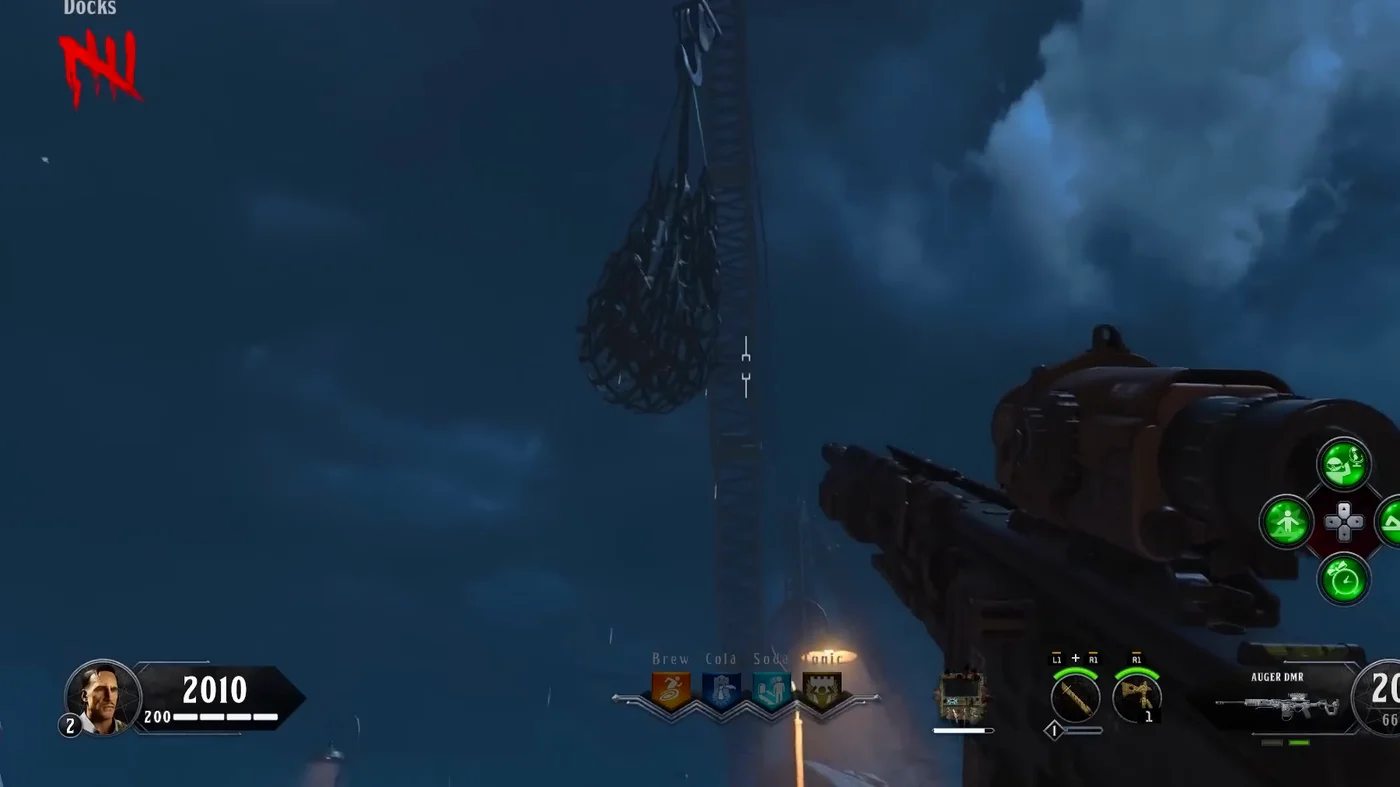 The net raised by the crane of the Docks, Blood of the Dead, Call of Duty Black Ops 4 Zombies