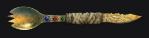 Golden Spork Knife, the Golden Spork and Golden Scalpel bound together, render, Blood of the Dead, Call of Duty Black Ops 4 Zombies