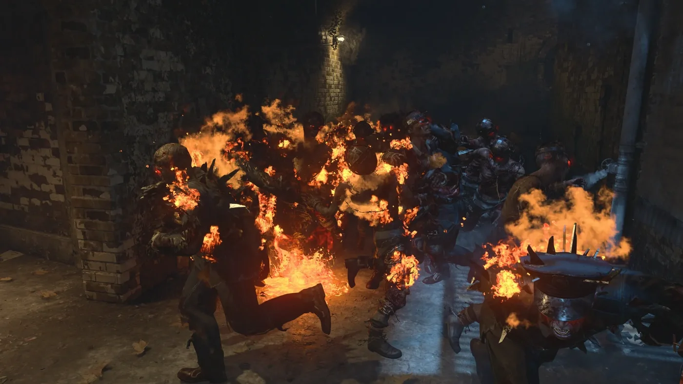 Zombies burning in the lava blob of a Magmagat, Blood of the Dead, Call of Duty Black Ops 4 Zombies