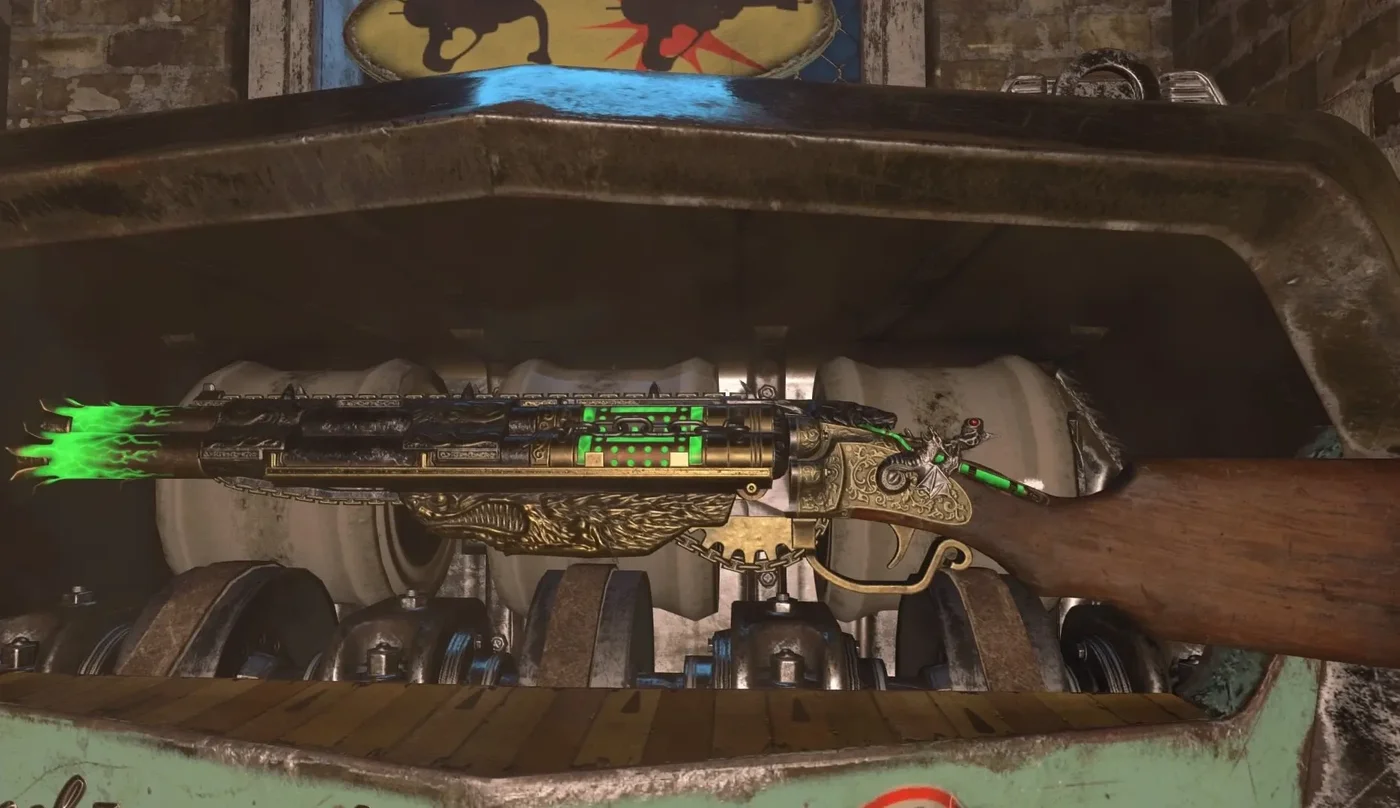 Vitriolic Withering, the Pack-a-Punched Acidgat, in the Pack-a-Punch Machine, Blood of the Dead, Call of Duty Black Ops 4 Zombies