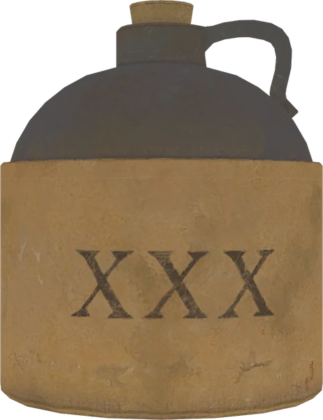 Booze, the XXX jug that makes Leroy charge, model render, Call of Duty Black Ops II Zombies