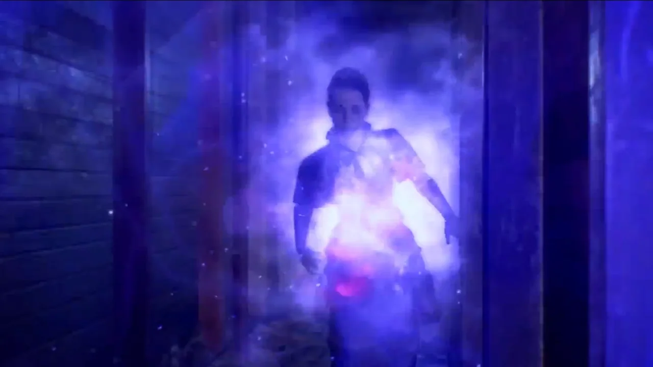A Ghost dissolving as it is killed in Buried, Call of Duty Black Ops II Zombies