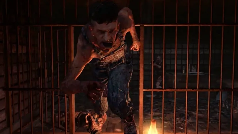 Leroy charging out of his cell in Buried, Call of Duty Black Ops II Zombies