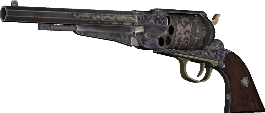 Remington New Model Army revolver, model render, Call of Duty Black Ops II Zombies