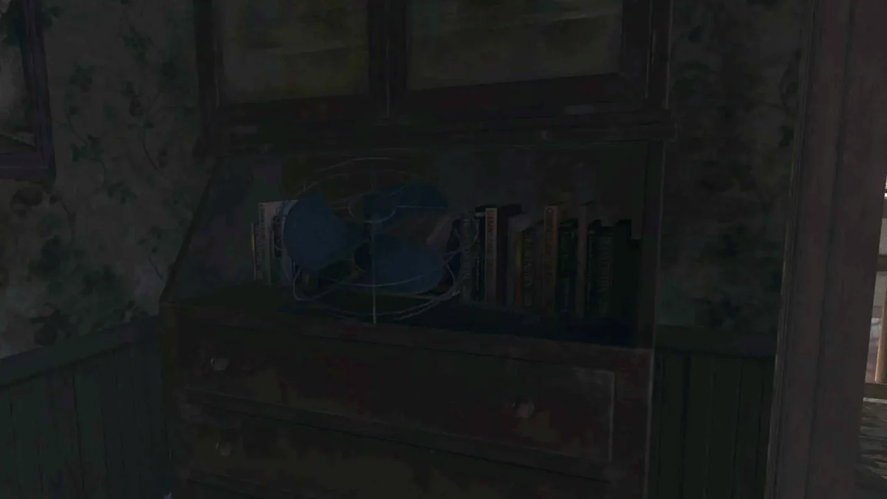 The fan, the Turbine part, on a shelf upstairs in the General Store in Buried, Call of Duty Black Ops II Zombies