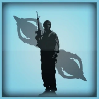 Stand-in achievement icon, the silhouette of a soldier, Call of Duty Black Ops Zombies