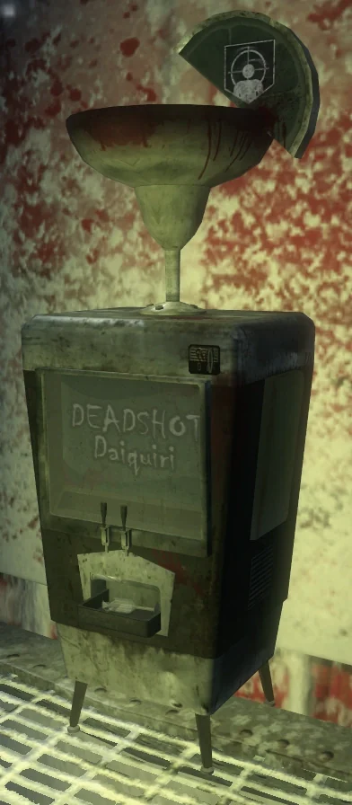 The Deadshot Daiquiri machine in Call of the Dead, Call of Duty Black Ops Zombies