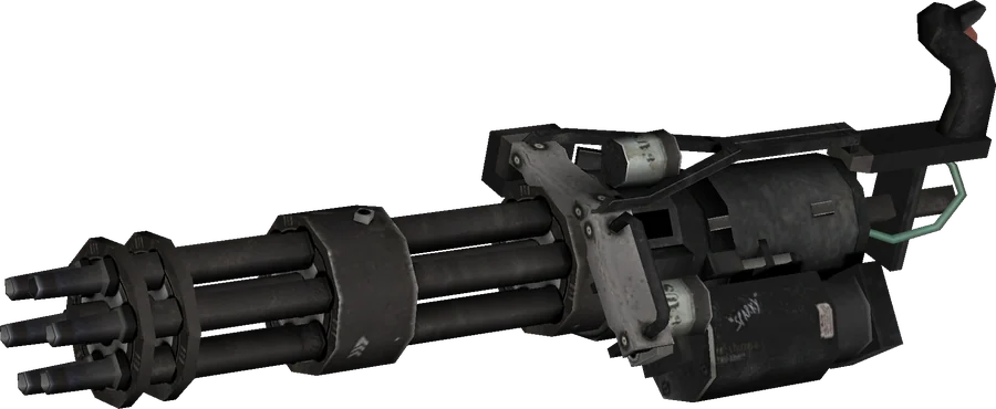Death Machine minigun, model render, Call of Duty Black Ops Zombies