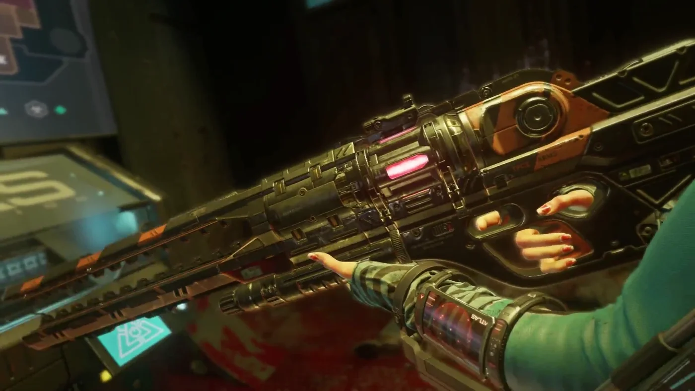 The LZ-52 Limbo in third person, Carrier, Call of Duty Advanced Warfare Zombies