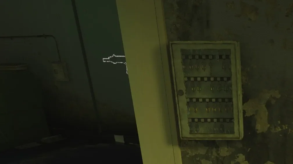 The key box on a wall of the War Room, Classified, Call of Duty Black Ops 4 Zombies