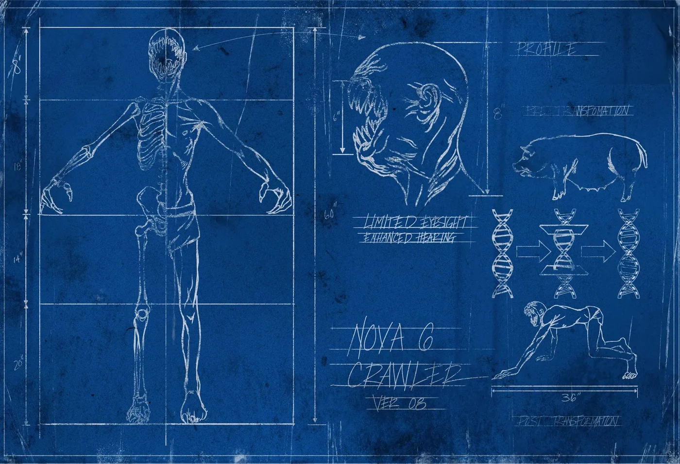 Blueprint of a Nova 6 Crawler pinned up in the Pentagon, Classified, Call of Duty Black Ops 4 Zombies