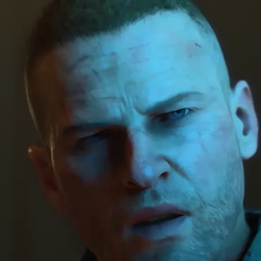 "Tank" Dempsey of the Ultimis crew in the ending cinematic, Classified, Call of Duty Black Ops 4 Zombies