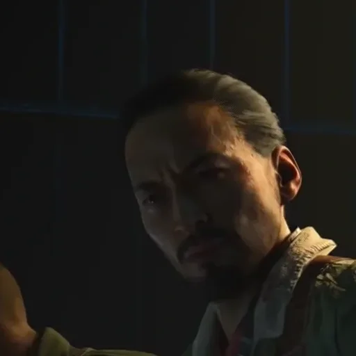Takeo Masaki of the Ultimis crew in a cell of Groom Lake, ending cinematic, Classified, Call of Duty Black Ops 4 Zombies