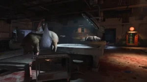 The Porcine Research lab, with a pig carcass on a table, Classified, Call of Duty Black Ops 4 Zombies