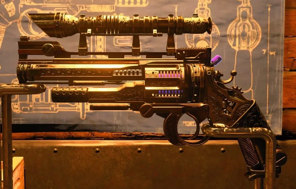 Alistair's Annihilator on its crafting bench, Dead of the Night, Call of Duty Black Ops 4 Zombies