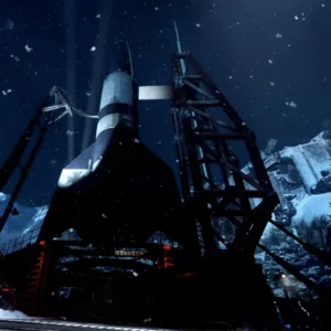 The rocket on its launch pad in Der Eisendrache, Call of Duty Black Ops III Zombies