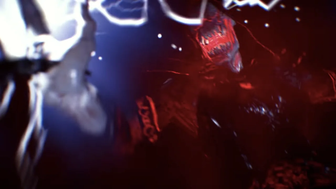 The giant corrupted Keeper of the boss fight in Der Eisendrache, Call of Duty Black Ops III Zombies