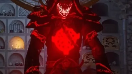 The corrupted Keeper rising from the Moon Pyramid Device in Der Eisendrache, Call of Duty Black Ops III Zombies