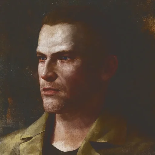 Painted portrait of "Tank" Dempsey of the Primis crew, Call of Duty Black Ops III Zombies