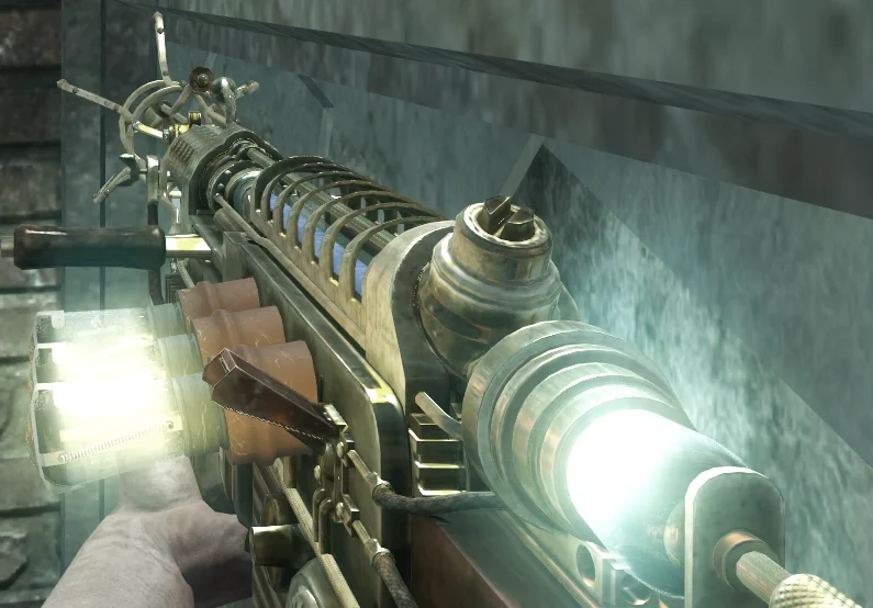 The Wunderwaffe DG-2 held in first person, Black Ops version, Call of Duty Black Ops Zombies