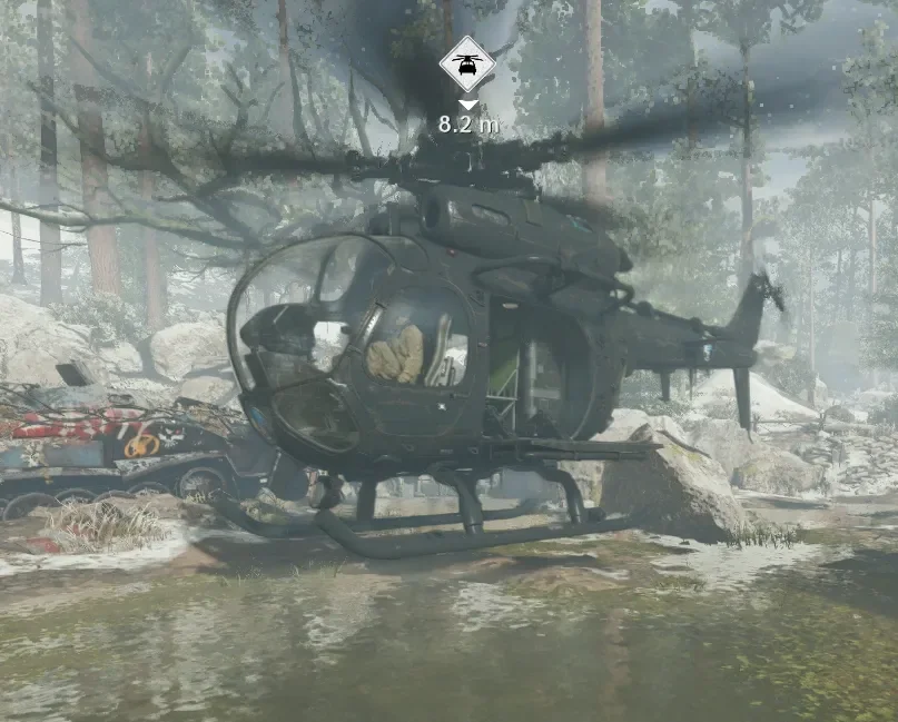 Raptor One landed in a clearing of Die Maschine, waiting for the strike team, Die Maschine, Call of Duty Black Ops Cold War Zombies