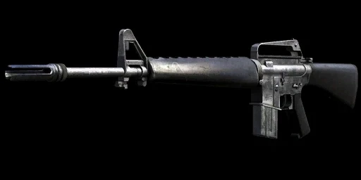 Colt M16A1 rifle, menu render, Call of Duty Black Ops II Zombies