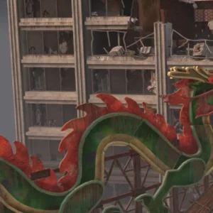 The dragon on the rooftop of Die Rise, Call of Duty Black Ops II Zombies
