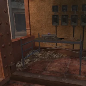 The NAV Table built with its parts on the dragon rooftop in Die Rise, Call of Duty Black Ops II Zombies