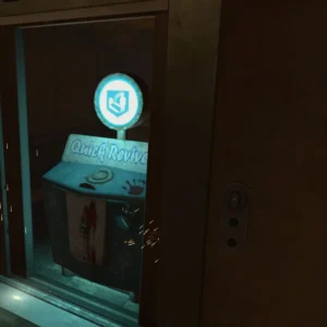 The Quick Revive machine inside its elevator in Die Rise, Call of Duty Black Ops II Zombies