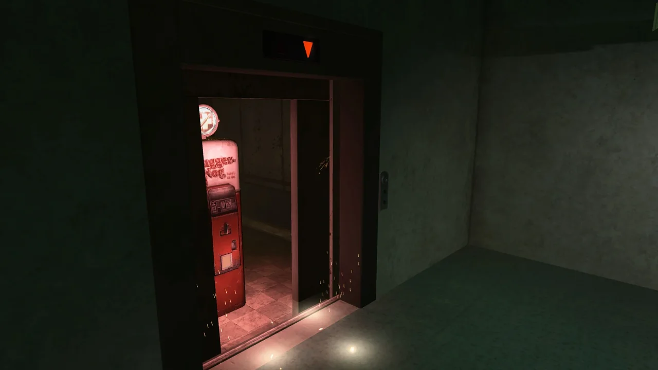 The Juggernog machine inside a perk elevator, doors open in Die Rise, Call of Duty Black Ops II Zombies