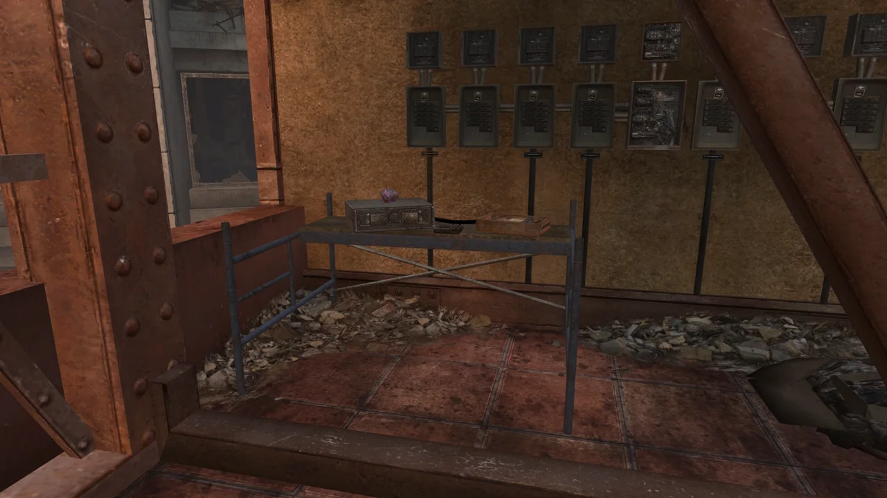 The NAV Table built with its parts on the dragon rooftop in Die Rise, Call of Duty Black Ops II Zombies