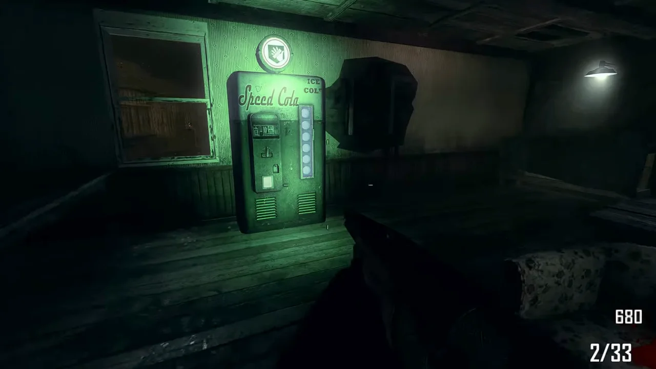 The Speed Cola machine on the ground floor of the farmhouse in Farm, Call of Duty Black Ops II Zombies